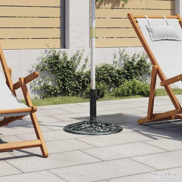 Socle de parasol Vert 9 kg 40 cm Fonte alsavelo