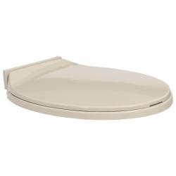 Si&egrave;ge de toilette &agrave; fermeture en douceur Abricot Ovale
