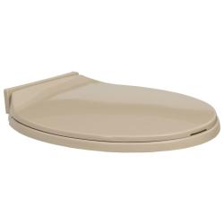 Si&egrave;ge de toilette &agrave; fermeture en douceur Beige Ovale