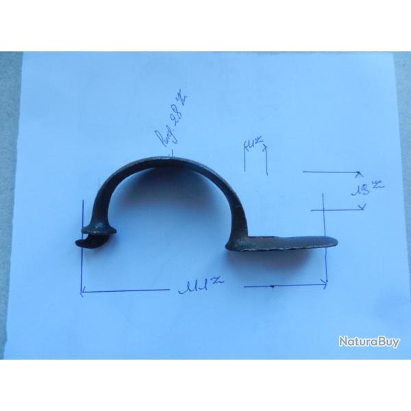 pi�ce d�tach�e d'arme pontet de fusil � percussion et silex