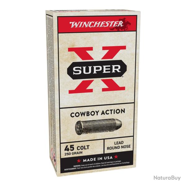 WINCHESTER 45 LC COWBOY 250GN PLOMB X50