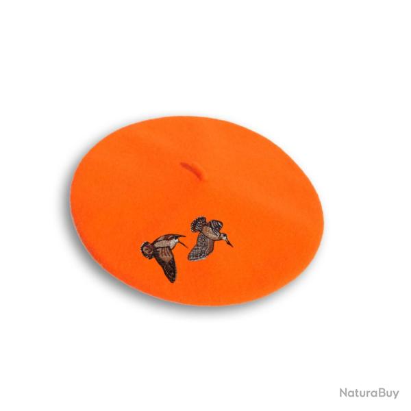 BERET ORANGE FLUO BECASSE