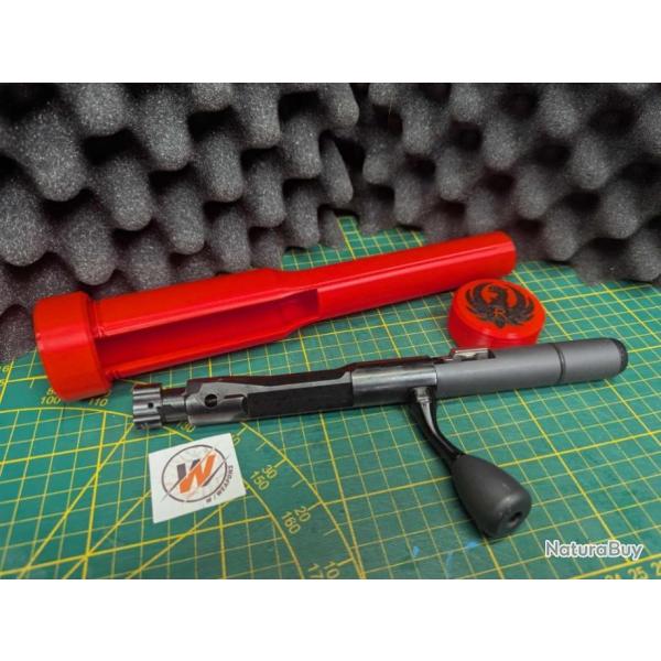 RUGER RPR  338 LM - ROUGE  - Prot�ge Culasse Ruger Rifle Precision avec LOGO RUGER calibre 338LM