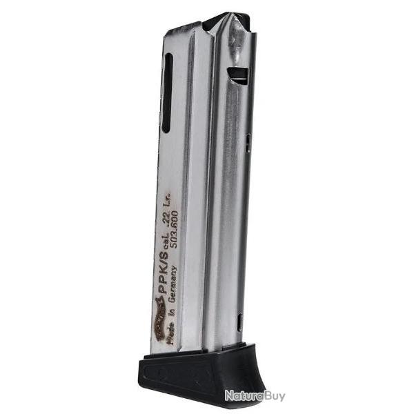 CHARGEUR 10 CPS PPK/S WALTHER AVEC RALLONGE CHARGEUR 22LR