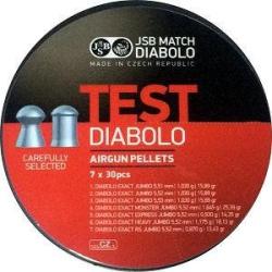 Bo&icirc;te de 210 plombs JSB Diabolo Exact Test - Cal. 5.5