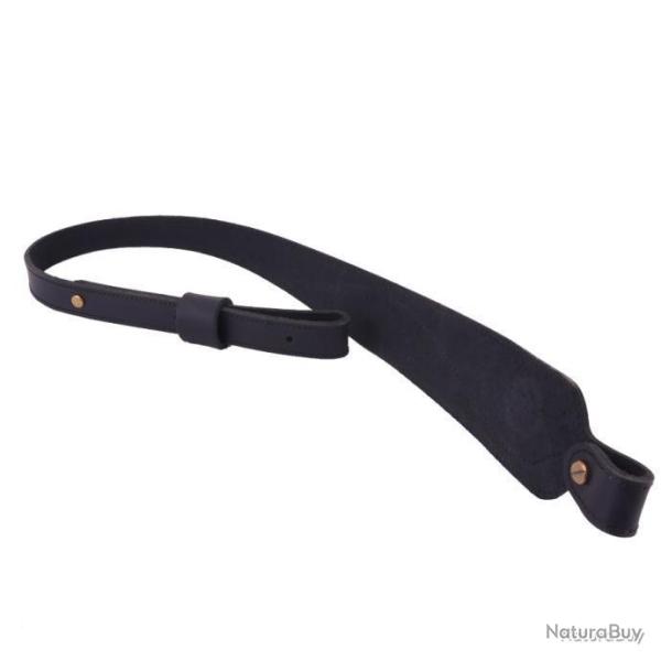BRETELLE EN CUIR - NOIR - LIVRAISON GRATUITE