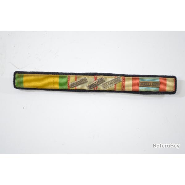 Rappel de m�dailles uniforme, barettes France Lib�ration, D�fense passive, Alg�rie