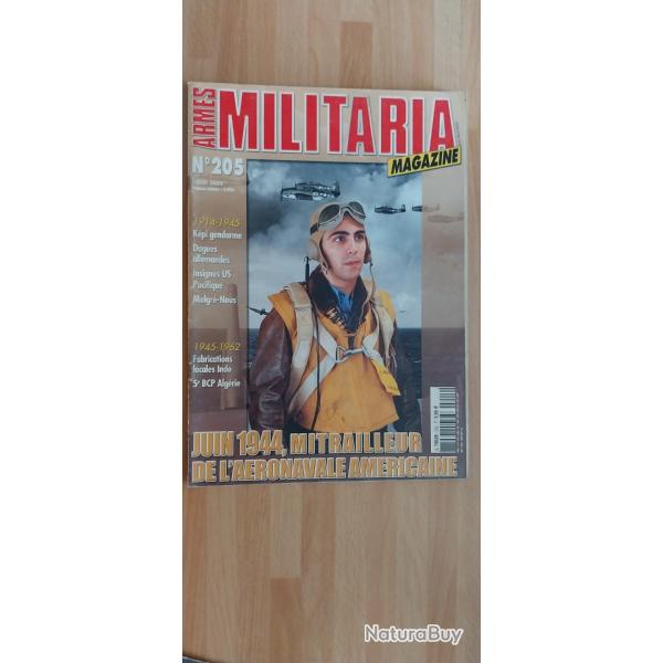 Revue MILITARIA MAGAZINE N205 d'Aout 2002