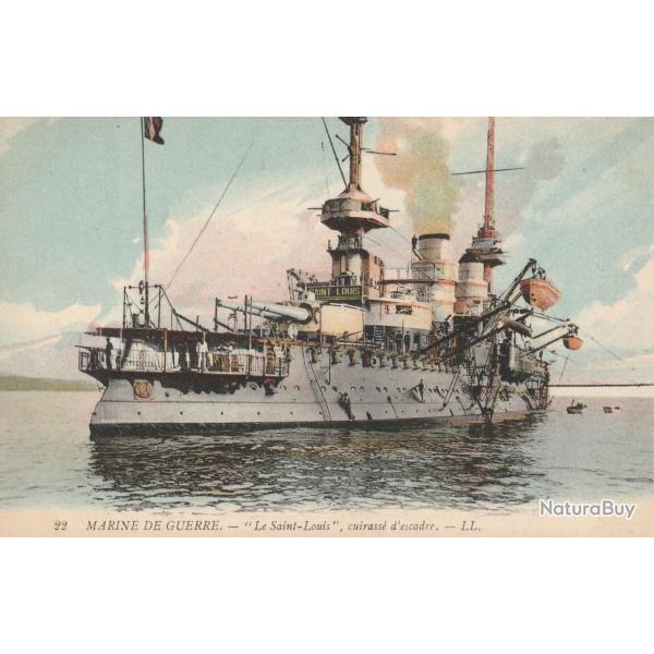 CPA - Marine de Guerre  -" Le Saint-Louis " Cuirasse d'Escadre N�109