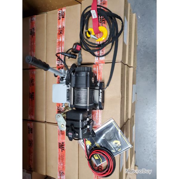 Treuil mobile se monte sur attelage voiture 12v