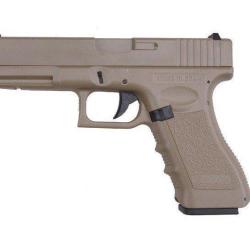 R&eacute;plique airsoft G18C AEP Tan &Eacute;lectrique (Cyma)