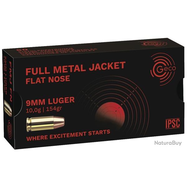 Cartouches GECO Calibre 9 mm Para FMJ Subsonic 154 gr (x250)