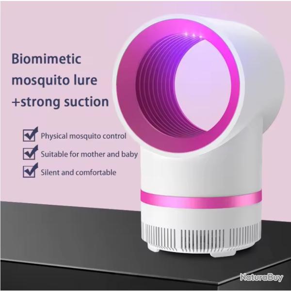 Lampe Anti-Moustique �lectrique Pi�ge � mouches insectes USB Silencieuse blanc