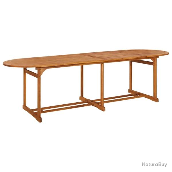 Table  dner de jardin 280x90x75 cm Bois d'acacia massif alsavelo
