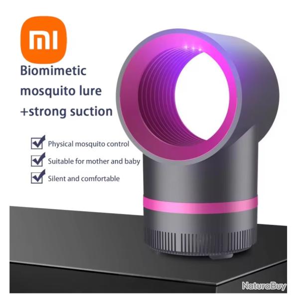 Lampe Anti-Moustique �lectrique Pi�ge � mouches insectes USB Silencieuse Gris