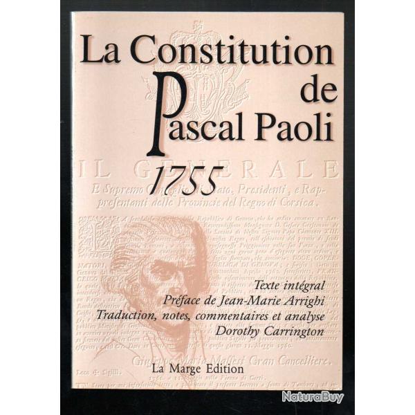la constitution de pascal paoli 1755 texte int�gral