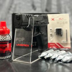 PACK LASER PR&Ecirc;T A TIRER PISTOLET WALTHER PDP COMPACT 4 CO2 CAL BB's BLOWBACK OR COMBO