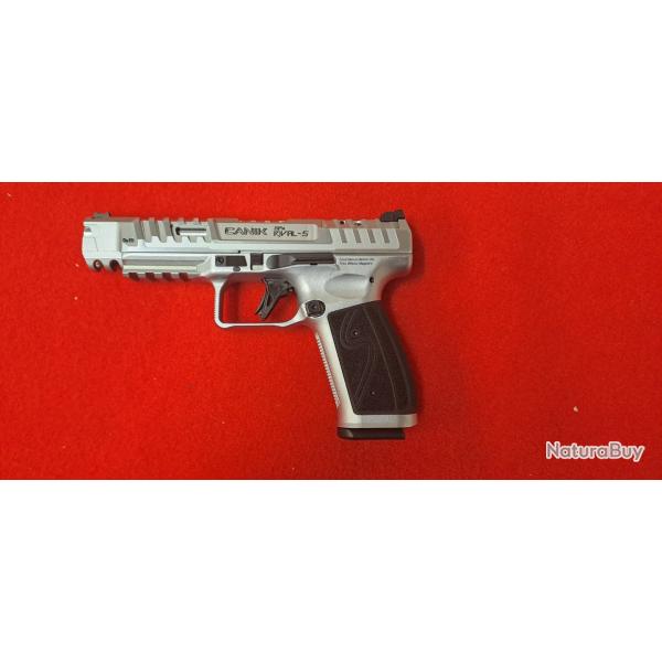 CANIK TP9 SFX RIVAL-S CHROME CAL X NEUF + MALLETTE COMPLETE AVEC ACCESSOIRES + 50 MUNITIONS