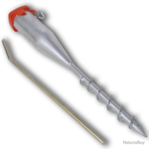 Support de parasol 55 cm acier galvanis� alsavelo