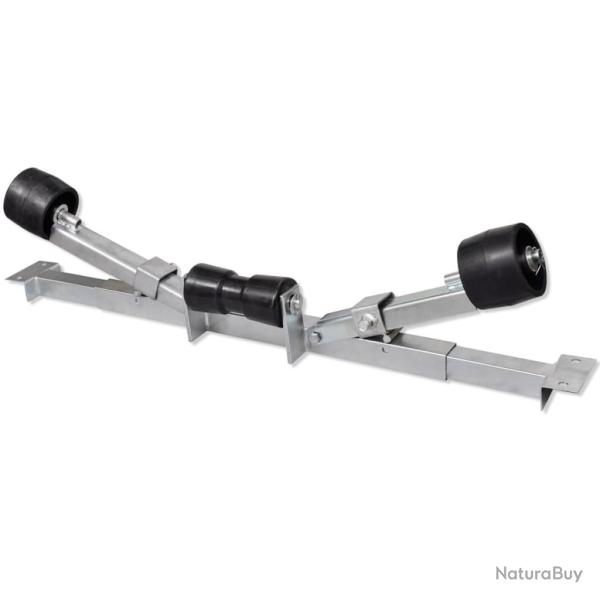 Support inf�rieur de remorque de bateau avec rouleaux