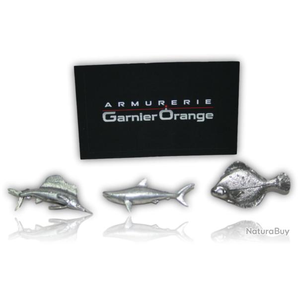 Lot de 3 broches mer