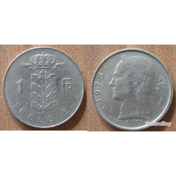 Belgique 1 Franc 1975 Piece Francs