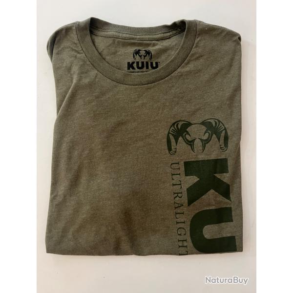KUIU Solid Vertical T-Shirt | Military Green - L