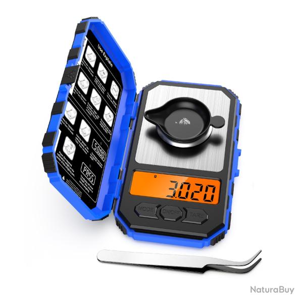 Balance �lectronique de pr�cision - LIVRAISON GRATUITE - Bleue