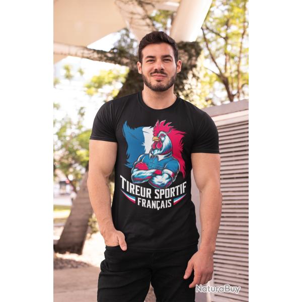 Tireur Sportif Fran�ais, Stand De Tir Humour Airsoft Fiert� T-Shirt toutes tailles, NEUF !