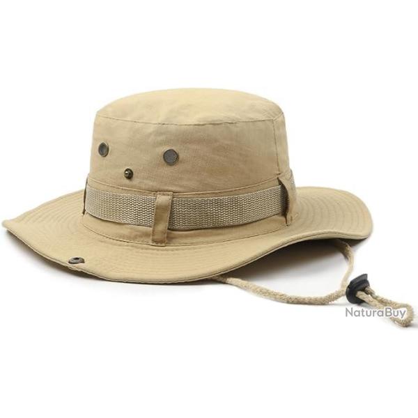 Chapeau d'�t� � Large bird Chasse Safari Buisson Jungle Randonn�e Camping Kaki
