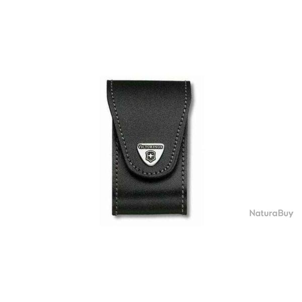 Victorinox 4.0524.XL �tui ceinture cuir av. fermeture scratch noir
