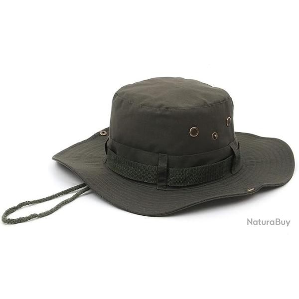 Chapeau d'�t� � Large bird Chasse Safari Buisson Jungle Randonn�e Camping Vert