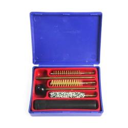 Kit de Nettoyage Pistolet Revolver Calibre .22 - Tige Laiton 3 Brosses Coffret Compact Entretien A