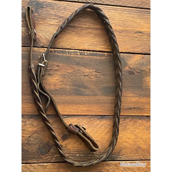 Bretelle de fusil de chasse cuir