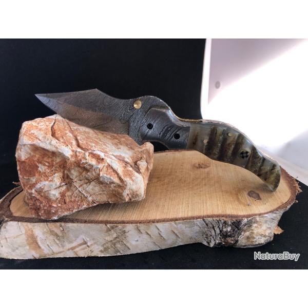 Damas Couteau Excellence Persiana B�lier - Corne Blonde