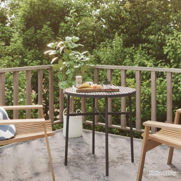 Table � th� Noir 45 cm R�sine tress�e