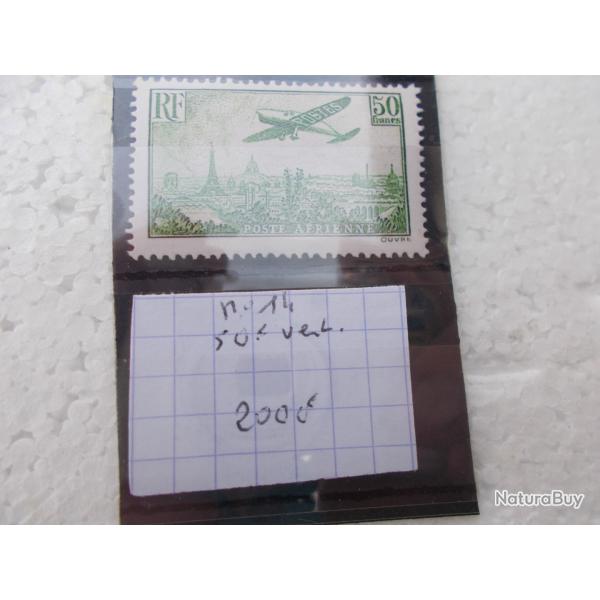 timbre aviation n�14 yvert,cot� 2000 euros!!NEUF SUPER!!!