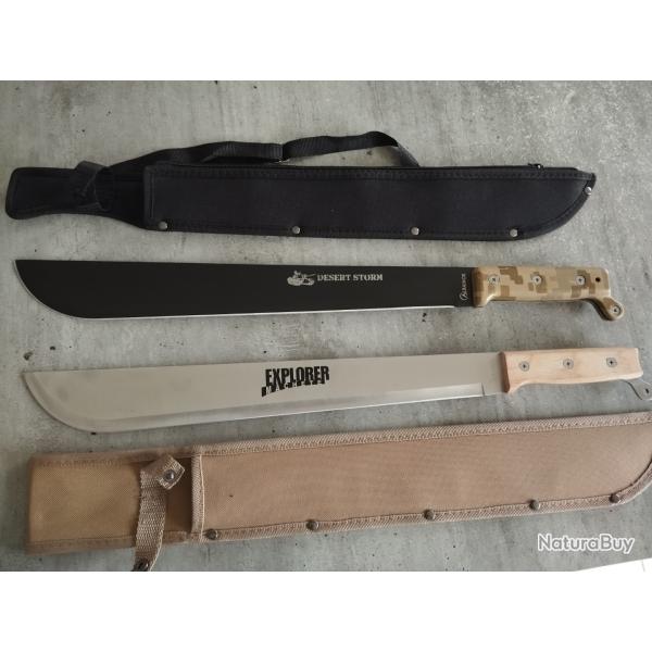 Lot de deux machettes