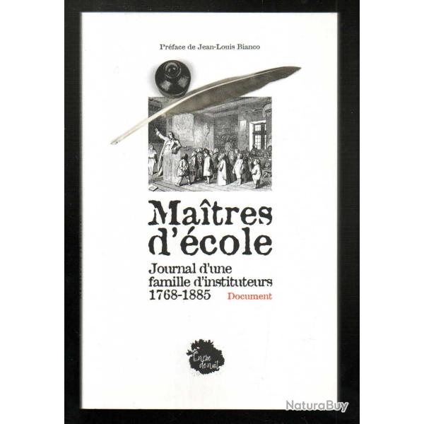 maitres d'cole journal d'une famille d'instituteurs 1768-1885