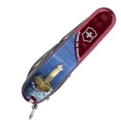 Victorinox 1.3603.TE12 Spartan 91 mm - Couteau Suisse Multifonction 12 Outils �Phare de France�