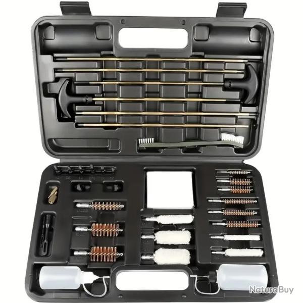 Kit de Nettoyage d'Armes Universel R�utilisable Brosse en Nylon Double Extr�mit� et Tige en Laiton