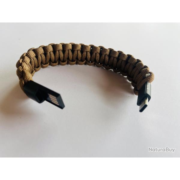 Bracelet paracorde usb 20 cm
