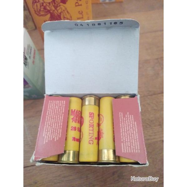 25 cartouches calibre 20 chambr� 70 en28g plomb 7.5 Mary arm