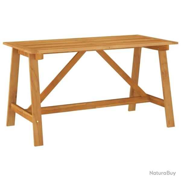 Table  manger de jardin 140x70x73,5 cm Bois d'acacia massif alsavelo