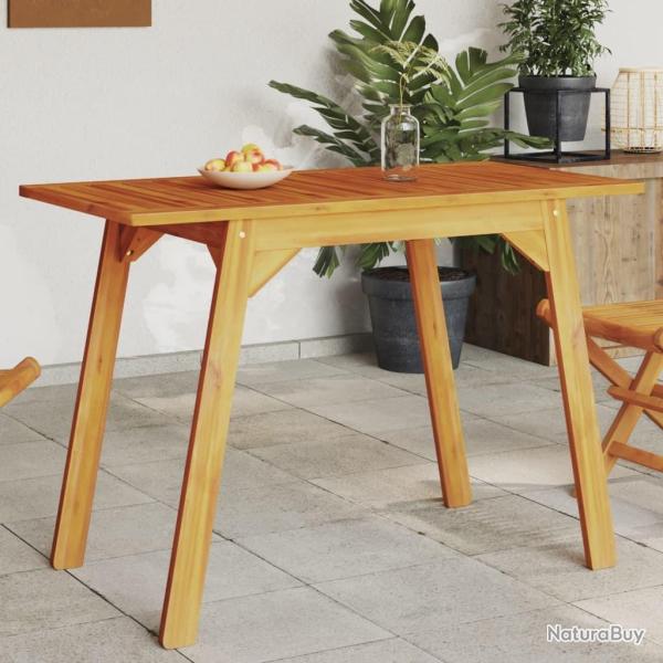 Table  manger de jardin 110x56x75 cm bois massif d'acacia alsavelo