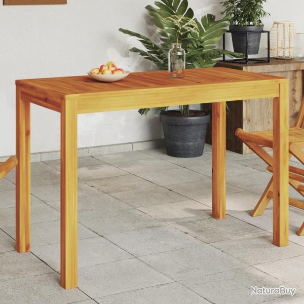Table  manger de jardin 110x55x75 cm bois massif d'acacia alsavelo