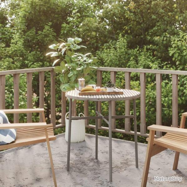 Table � th� Gris 45 cm R�sine tress�e