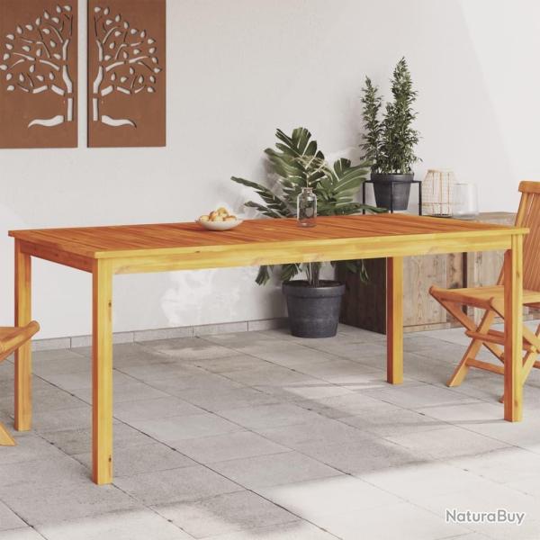 Table  manger de jardin 180x90x75 cm bois massif d'acacia alsavelo