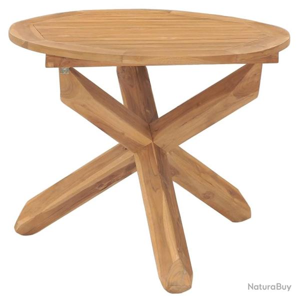 Table  dner de jardin 90x75 cm Bois de teck massif alsavelo