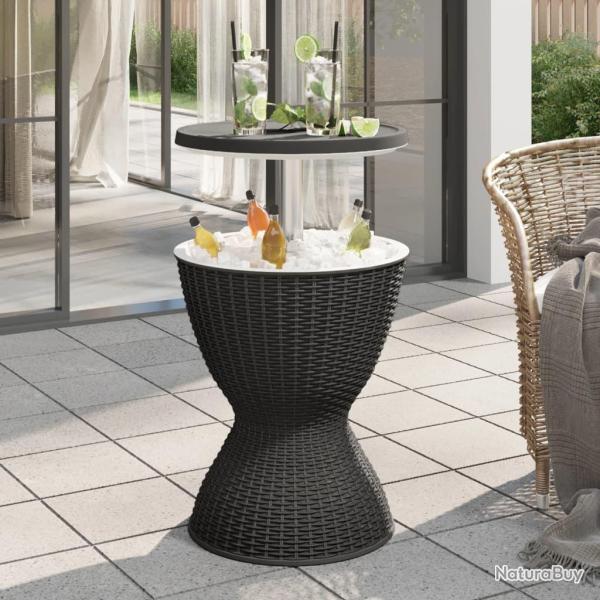 Table � glaci�re 3 en 1 noir polypropyl�ne